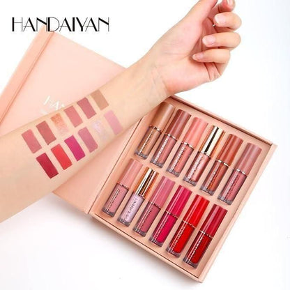 SatinMatte Liquid Lip Kit - 12Pcs