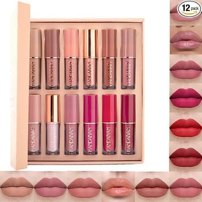 SatinMatte Liquid Lip Kit - 12Pcs